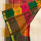 Champagne Ivory Pure Silk Kancheepuram Butta Saree with Bomkai-Inspired Grid Pallu – view 1