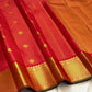 Pure Kanchipuram Silk Saree Vibrant Red with Traditional Gold Zari Border