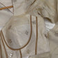 Nila Ivory Tissue Silk Structured Blouse with Gathered Churidar Sleeves and Mirror Work