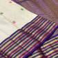 Warm Ivory Kanjivaram saree with all-over coloured silk thread motifs