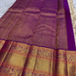 Warm Ivory pure silk Kanchipuram saree pallu and border detail
