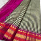 Soft ivory handwoven silk texture with its fine checked surface.