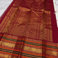 Ivory pure silk Kanjivaram Varisaipet weave, body close-up with gold zari motifs