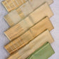 Ivory tissue pure silk saree body close up view