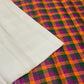 Ivory Handwoven Pure Silk KanchiPattu Saree with Zari Kattam Body and Paalum Pazhamum Pallu