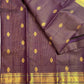 Sona rupa silver and gold zari pallu of jamun purple Kanchipuram silk saree