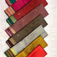 Handwoven Pure Silk Kanchipuram Saree detail from Idam Living