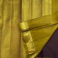 Handwoven Kanchipuram Butta saree in Kaapi Brown with Mehendi Green with distinctive traditional silk colouring