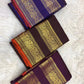 Architectural gold zari pallu with Annapakshi bird panels on the Kaapi Kottai Brown saree