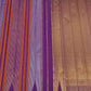 Kadambam Purple Handwoven Pure Silk Kanjeevaram Saree with antique gold zari in  Ettukol