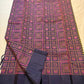Kanchana Brown Handwoven Pure Silk Kancheepuram Saree with Bomkai-Inspired Buttas and Navy Violet Contrast
