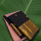 Kanchana purple pure Kanjivaram silk saree with deep brown korvai border and soft gold zari