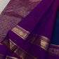 Peacock blue and magenta handwoven pure silk Kanchipuram Rettapet saree — close view of the pallu