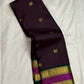 Vadamalli purple pure silk Kanchipuram saree with gold buttas, Rettapet border and grand zari pallu, Idam Living (photo 5 of 7)