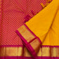 Mustard Gold Handwoven Pure Silk Kancheepuram Saree with Kanchi Kattam Weave