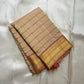 Pale Sandalwood Gold and Dusty Rose Butta handwoven pure silk Kanchipuram saree, view 5 | Idam Living