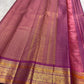 Pattu Roja Pink Handwoven Pure Silk Kanjivaram Vairaoosi Saree with Kamalam and Peacock Border