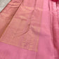 Pillar Box Red handwoven pure silk Kanchi Pattu Butta saree — elaborate pallu detail — Idam Living
