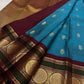 Grand Kamalam zari medallions in concentric lotus-petal geometry on Kanchipuram silk