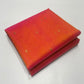 Sunset Orange and Pink Katan Silk Chanderi handloom saree — drape detail