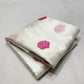 Cream Silver Katan Silk Chanderi handloom saree — woven motif