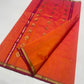 Sunset Orange and Pink Katan Silk Chanderi handloom saree — pallu detail