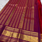 Muted Oodha Rose Pure Kanchipuram Silk Zari Kattam saree with Arakku border, styled for an Indian summer gala.