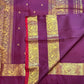 Richly woven pallu with silk thread and zari motifs on a Jamun Rettapet Kanchipuram saree