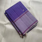Fine white checks on Kathiripoo lavender pure silk Kancheepuram saree