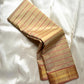 Pale Sandalwood Gold and Dusty Rose Butta handwoven pure silk Kanchipuram saree, view 1 | Idam Living