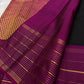luxury black kancheevaram silk saree peacock motifs zari detail close up