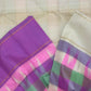 Kanchipuram silk saree ganga jamuna border with contrasting colors detail