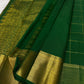zk-gb pallu detail of emerald green Kanchipuram silk saree