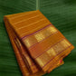 Kanchipuram Silk Saree • Rettapet Veldhari Weave • Mustard Gold with Plum
