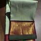 Pastel Kanchipuram silk saree border and body detail with fine vairaoosi zari lines