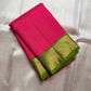 rose ember Kanchipuram silk saree with zk-kv weave folded view