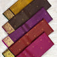 Idam Living handwoven pure silk Kanchipuram Zari Kattam sarees with peacock zari borders, group view