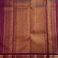 Vairaoosi weave detail on a Vadamalli purple pure silk Kanchipuram saree, Idam Living (photo 3 of 6)