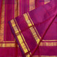 Floral zari butta on Vadamalli Pink Kanjeevaram Rettapet saree - Idam Living