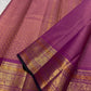 Pattu Roja Pink Handwoven Pure Silk Kanjivaram Vairaoosi Saree with Kamalam and Peacock Border
