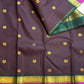 Vadamalli purple pure silk Kanchipuram saree with gold buttas, Rettapet border and grand zari pallu, Idam Living (photo 1 of 7)