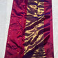 Amethyst Magenta Gold Pallu Pattu Silk Chanderi saree, body closeup