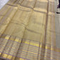 Deep purple Varisaipet Kanchipuram silk saree body with small zari buttas.