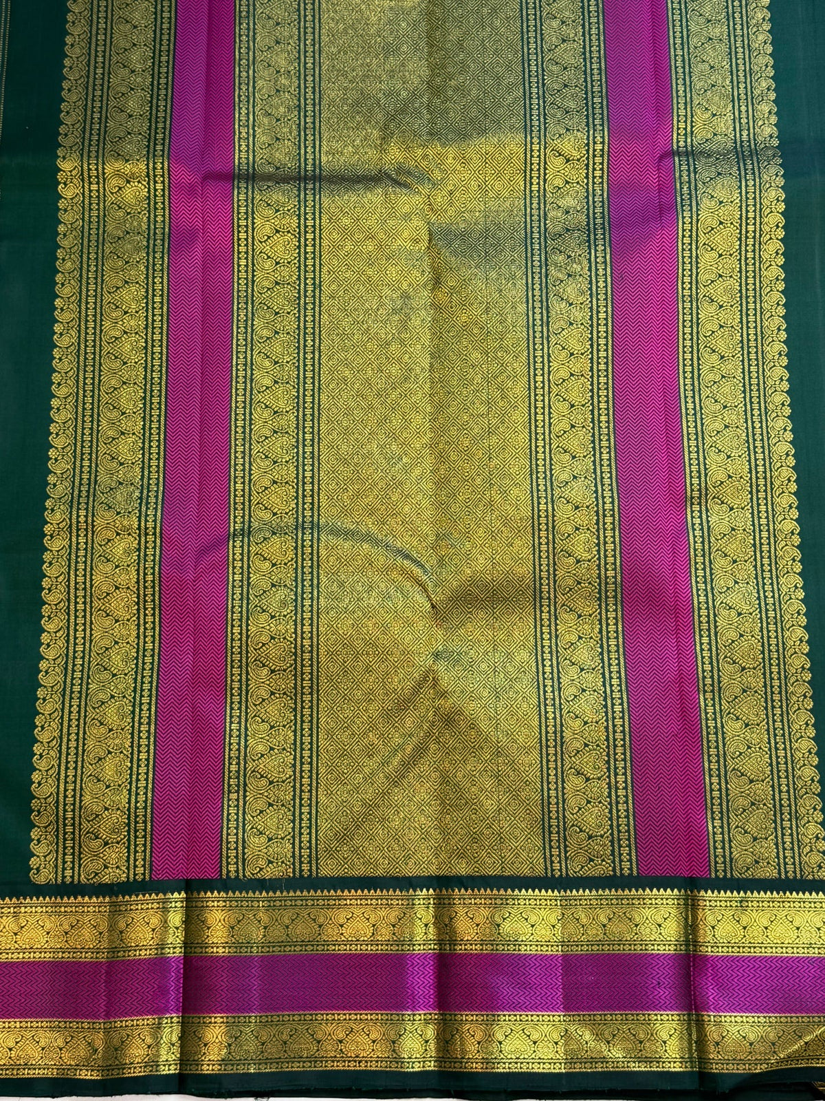 Vadamalli purple pure silk Kanchipuram saree with gold buttas, Rettapet border and grand zari pallu, Idam Living (photo 2 of 7)