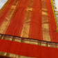 Mango Mustard and Sindhu Orange Handwoven Pure Silk Kanjivaram Saree with Zari Kattam Border
