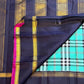 Lagoon turquoise Paapli checks pure silk Kanchipuram saree with midnight navy Rettapet border and gold Seer pallu, Idam Living (photo 2 of 5)