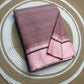 Karnataka handloom Patteda Anchu saree showing contrasting border detail — Idam Living