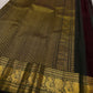 Karum pachai butta kaal irangiya style border – Idam Living Pure Silk Kanchipuram saree