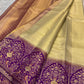 Kathiripoo meenakari brocade kanchipuram border – Idam Living Pure Silk Kanchipuram saree