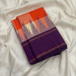 Kathiripoo Purple Handwoven Pure Silk Kanchipuram Saree with Kanchi Kattam and Seer Pallu, pallu detail